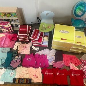 American Girl Doll Clothing Collection - Pink, Red, Blue, Green